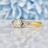 Ellibelle Jewellery Art Deco Diamond 18ct Gold Engagement Ring (0.65ct)