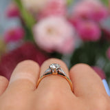 Ellibelle Jewellery Art Deco Diamond 18ct Gold Engagement Ring (0.65ct)