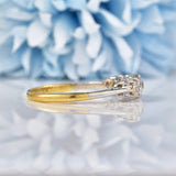 Ellibelle Jewellery Art Deco Diamond 18ct Gold Five Stone Ring (0.70cts)