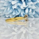 Ellibelle Jewellery ART DECO DIAMOND 18CT GOLD PANEL RING