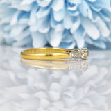 Ellibelle Jewellery Art Deco Diamond 18ct Gold & Platinum Engagement Ring (0.20ct)