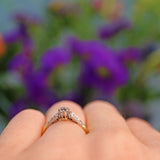 Ellibelle Jewellery Art Deco Diamond 18ct Gold & Platinum Engagement Ring (0.20ct)