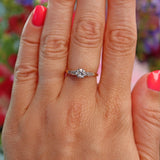 Ellibelle Jewellery Art Deco Diamond 18ct Gold & Platinum Engagement Ring (0.55ct)