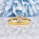 Ellibelle Jewellery Art Deco Diamond 18ct Gold & Platinum Engagement Ring (0.55ct)