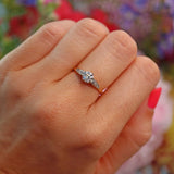 Ellibelle Jewellery Art Deco Diamond 18ct Gold & Platinum Engagement Ring (0.55ct)