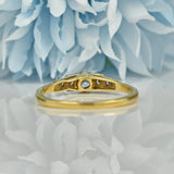 ART DECO DIAMOND 18CT GOLD SOLITAIRE RING
