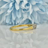 ART DECO DIAMOND 18CT GOLD SOLITAIRE RING