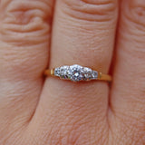 ART DECO DIAMOND 18CT GOLD SOLITAIRE RING