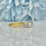ART DECO DIAMOND 18CT GOLD SOLITAIRE RING