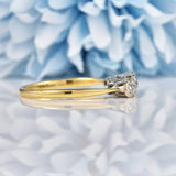 Ellibelle Jewellery Art Deco Diamond 18ct Gold & Platinum Five Stone Ring