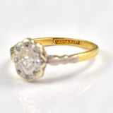 Ellibelle Jewellery Art Deco Diamond 18ct Gold & Platinum Panel Ring