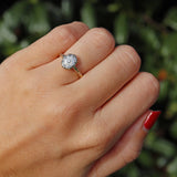 Ellibelle Jewellery Art Deco Diamond 18ct Gold & Platinum Panel Ring