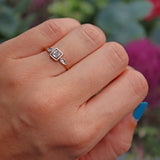 Ellibelle Jewellery Art Deco Diamond 18ct Gold & Platinum Ring
