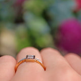 Ellibelle Jewellery Art Deco Diamond 18ct Gold & Platinum Ring