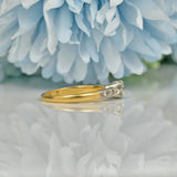 ART DECO DIAMOND 18CT GOLD SOLITAIRE RING