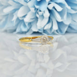 Ellibelle Jewellery ART DECO DIAMOND 18CT GOLD SOLITAIRE RING