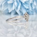 Ellibelle Jewellery Art Deco Diamond 18ct White Gold Cluster Ring (0.70ct)