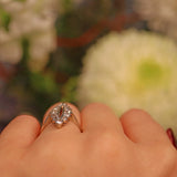 Ellibelle Jewellery Art Deco Diamond 18ct White Gold Marquise Ring