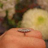 Ellibelle Jewellery Art Deco Diamond 18ct White Gold Marquise Ring