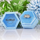 Ellibelle Jewellery Art Deco Diamond Double Cluster Ring