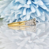 Ellibelle Jewellery Art Deco Diamond Engagement Ring (0.20ct)