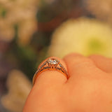 Ellibelle Jewellery ART DECO DIAMOND ENGAGEMENT RING (0.55CT)