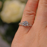 Ellibelle Jewellery ART DECO DIAMOND ENGAGEMENT RING