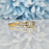 Ellibelle Jewellery ART DECO DIAMOND ENGAGEMENT RING