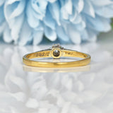 Ellibelle Jewellery ART DECO DIAMOND GOLD SOLITAIRE RING