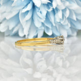 Ellibelle Jewellery ART DECO DIAMOND GOLD SOLITAIRE RING