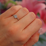 Ellibelle Jewellery Art Deco Diamond Platinum Solitaire Engagement Ring (0.92ct)