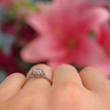 Ellibelle Jewellery Art Deco Diamond Platinum Solitaire Engagement Ring (0.92ct)