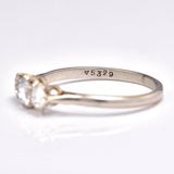 Ellibelle Jewellery Art Deco Diamond & Platinum Trilogy Engagement Ring (0.65ct)
