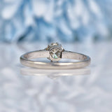 Ellibelle Jewellery Art Deco Diamond & Platinum Trilogy Engagement Ring (0.65ct)