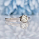 Ellibelle Jewellery Art Deco Diamond & Platinum Trilogy Engagement Ring (0.65ct)