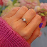 Ellibelle Jewellery Art Deco Diamond Solitaire Engagement Ring (0.60ct)