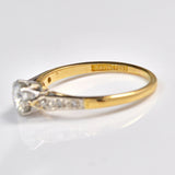 Ellibelle Jewellery Art Deco Diamond Solitaire Engagement Ring (0.60ct)