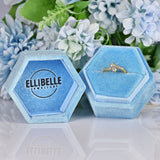 Ellibelle Jewellery Art Deco Diamond 'Toi et Moi' Gold & Platinum Engagement Ring