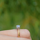 ART DECO OLD CUT DIAMOND 18CT GOLD SOLITAIRE RING