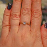 Ellibelle Jewellery ART DECO OLD CUT DIAMOND ENGAGEMENT RING (0.40CT)
