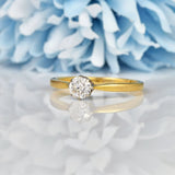 Ellibelle Jewellery ART DECO OLD CUT DIAMOND ENGAGEMENT RING (0.40CT)