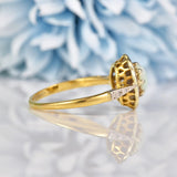Ellibelle Jewellery Art Deco Opal & Diamond Cluster Ring