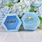 Ellibelle Jewellery Art Deco Opal & Diamond Gold and Platinum Cluster Ring