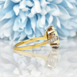 Ellibelle Jewellery ART DECO OPAL & DIAMOND SOLITAIRE RING