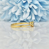 Ellibelle Jewellery ART DECO SAPPHIRE & DIAMOND 18CT GOLD THREE-STONE RING