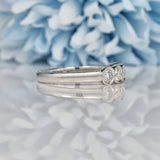 Ellibelle Jewellery ART DECO STYLE DIAMOND 18CT WHITE GOLD FIVE STONE RING