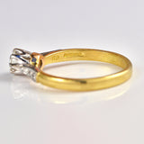 Ellibelle Jewellery Art Deco Style Diamond Solitaire Engagement Ring (0.30ct)