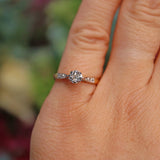 Ellibelle Jewellery Art Deco Style Diamond Solitaire Engagement Ring (0.30ct)