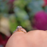 Ellibelle Jewellery Art Deco Style Diamond Solitaire Engagement Ring (0.30ct)