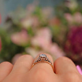 Ellibelle Jewellery Art Deco Style Diamond Solitaire Engagement Ring (0.40ct)